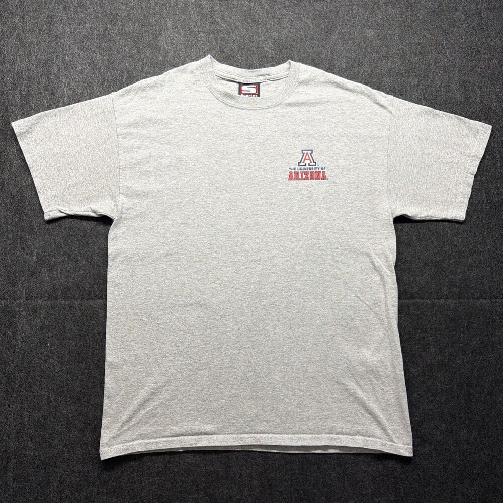 Vintage Y2K Sportex Gray University of Arizona Gray T-Shirt - Men’s Large USA